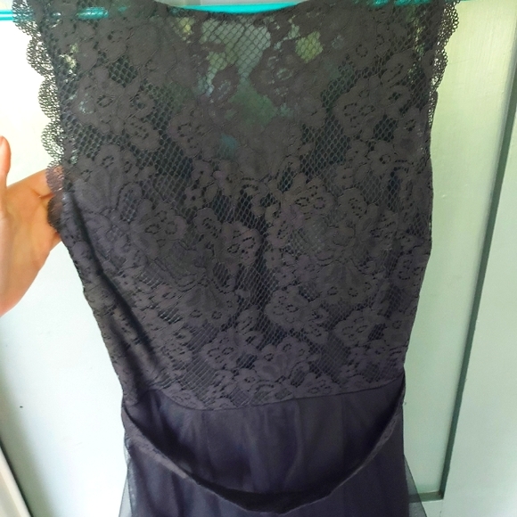 Black prom dress & sheer shoulder scarf/shawl - Picture 1 of 7